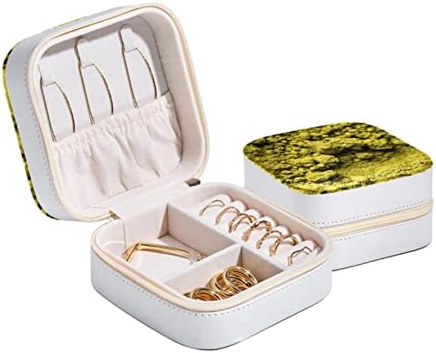 תיבת תכשיטים של Rodailycay שרשרת מארגן אחסון טבעות, תיבת מארז תכשיטים מיני, מחזיק אחסון תכשיטים לנשים לבנות מתנה אבקת תה ירוק