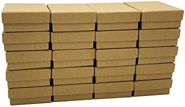 Homeimmel 20 חבילות קופסאות תכשיטים לנייר קרטון, 3.54 x 2.76 x 1.18 אינץ
