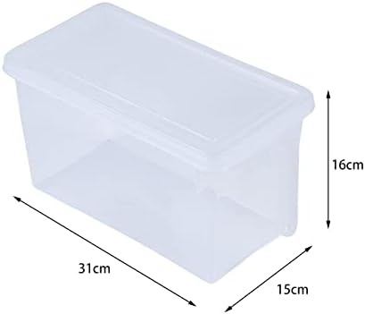 תכליתי מקרר ארגונית קופסא עם מכסה מזון אחסון ברור תיבת עבור מקרר מזווה