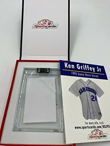 Mariners Ken Griffey Jr. Hof 1992 משחק Borked Jersey Patch Relic Sportscards.com - משחק MLB משומש גופיות