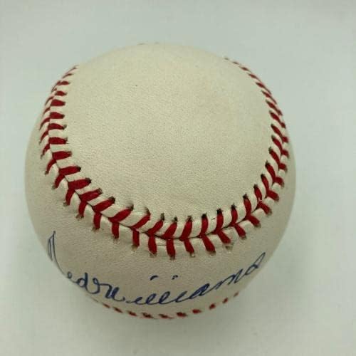 טד וויליאמס המדהים חתם על בייסבול ליגה אמריקאית בייסבול JSA מדורג מנטה 9 - כדורי חתימה עם חתימה