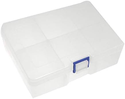 X-DREE פלסטיק 6 תאים עגילי תכשיטים מחזיק ארגון כלים מארגן (Plástico 6 Compartimientos Joyas Pendientes organizador de Clips portaherramientas
