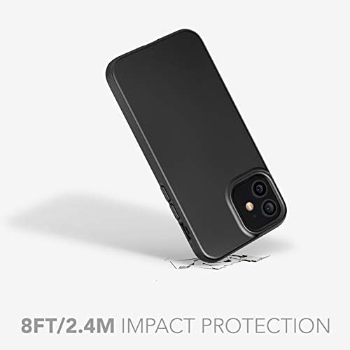 Tech21 evo Slim עבור Apple iPhone 12 Pro Max 5G - נבט נלחם מארז טלפון אנטי -מיקרוביאלי עם 8 רגל הגנה על ירידה, סילון שחור