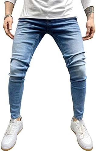 מכנסי ג'ינס רזים של גברים רזים ג'ינס וינטג