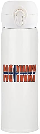 דגל Noway נירוסטה בקבוק מים מבודד ספל קפה ספל תה כוס לטיילי רכיבה על אופניים