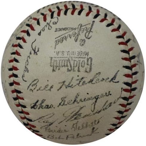 צוות דטרויט טייגרס משנת 1942 משנת 1942 חתם על בייסבול 30 חתימות עם JSA COA - חתימות בייסבול