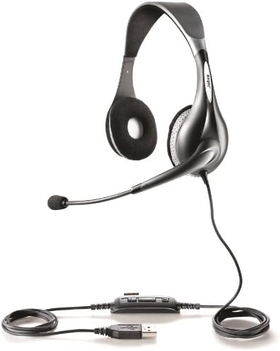 Jabra UC Voice 150 אוזניות כבלים של Duo עבור Softphone