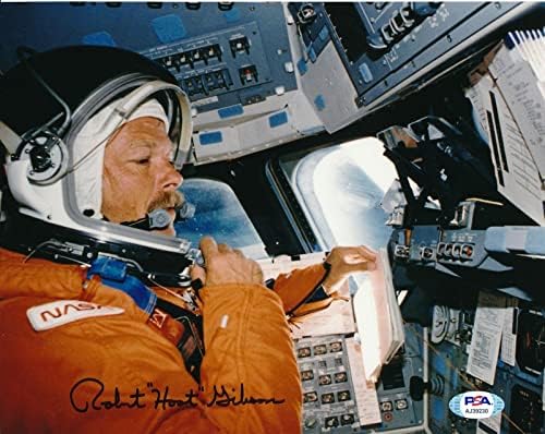 רוברט הוט גיבסון נאסא אסטרונאוט חתום/חתימה 8x10 צילום PSA/DNA 164262 - תמונות NBA עם חתימה