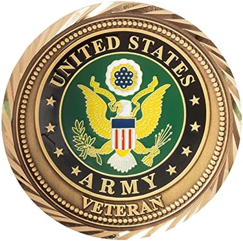 מטבע אתגר ותיק של צבא ארצות הברית ותיבת תצוגה קטיפה כחולה