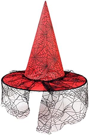 בציר שאינו ארוג למבוגרים מחודדת כובעי מכשפה כובע דקורטיבי אבזרי ליל כל הקדושים כובע כובע כובע בייסבול כובעי כובעים לנשים