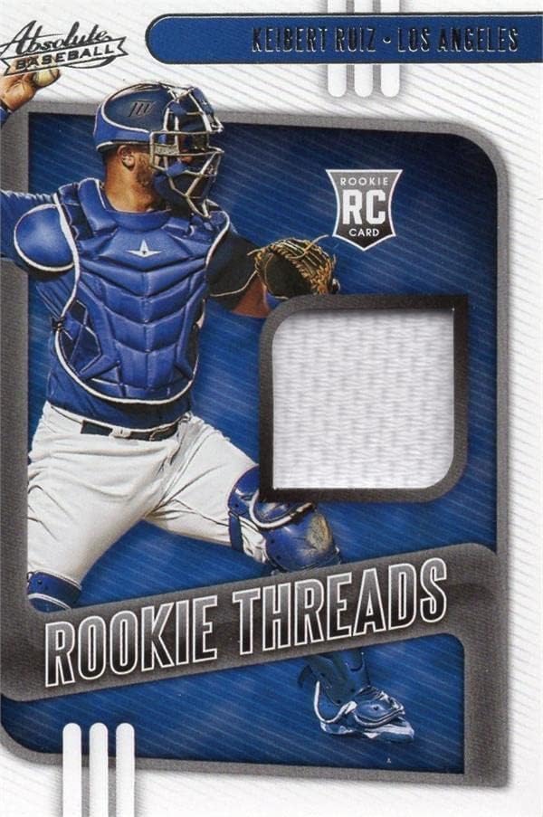 שחקן Keibert Ruiz Wears Jersey Patch Card Baseball Card 2021 חוטי טירון מוחלטים RTKR - משחק MLB משומש גופיות