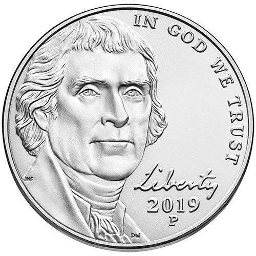 2019 P BU Jefferson Choice Nickel Uncirculated Us Mint