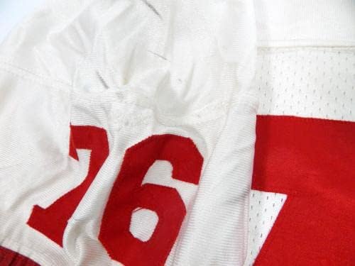 בסוף שנות השמונים תחילת שנות התשעים סן פרנסיסקו 49ers משחק השתמשו בג'רזי לבן 44 715 - משחק NFL לא חתום בשימוש בגופיות
