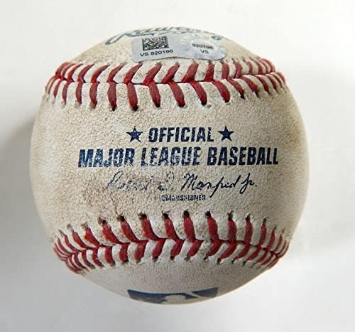 2021 ענקיות סן פרנסיסקו במשחק רוקי קולורדו השתמשו בייסבול מקמהון עבירה 04 - משחק משומש בייסבול