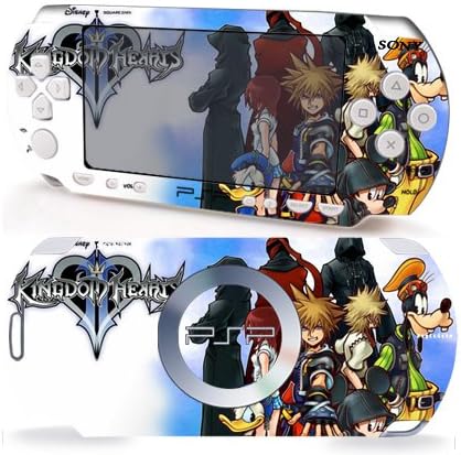 Kingdom Hearts Vinyl מדבקה מדבקה לעור לסוני PSP 2000
