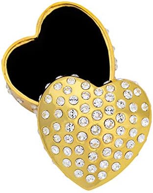 קריסטל סמפרה לב זהב-קופסת תכשיטים