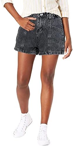 מכנסיים קצרים של yubnlvae לנשים ג'ינס מותניים גבוהים מתאימים רופפים קלאסיים עם כיסים מכנסיים קצרים של ג'ינס קיץ