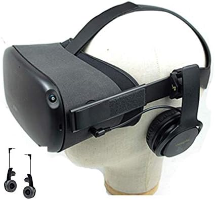 כיסוי אוזניות לאוזניות Oculus Quest VR אוזניות משחקי אוזניות אוזניות אביזרים, אוזניות סטריאו צליל 360 מעלות, דיכוי רעש 1 זוג, לא עבור